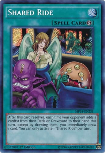 Shared Ride - MP14-EN231 Secret Rare 1st Edition