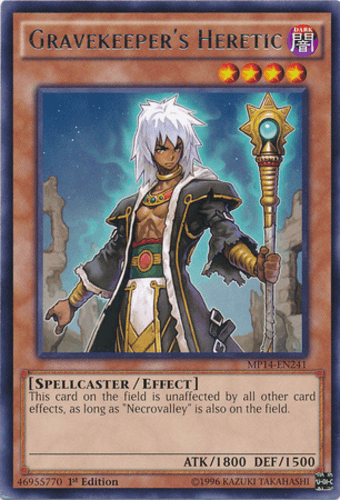 Gravekeeper's Heretic - MP14-EN241 Rare 1st Edition