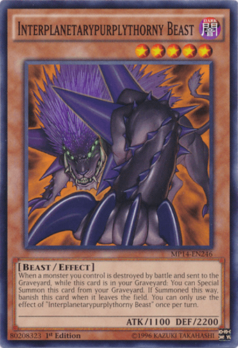 Interplanetarypurplythorny Beast - MP14-EN246 Common 1st Edition
