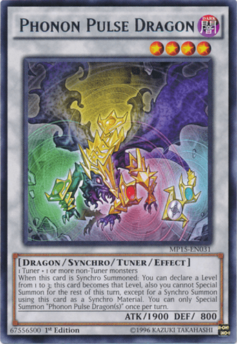Phonon Pulse Dragon - MP15-EN031 Rare 1st Edition