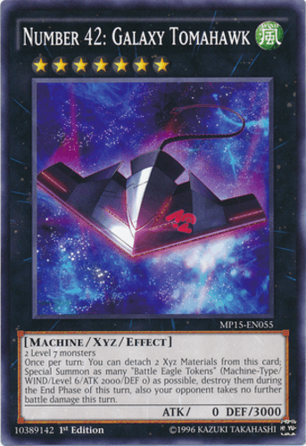 Number 42: Galaxy Tomahawk - MP15-EN055 Common 1st Edition