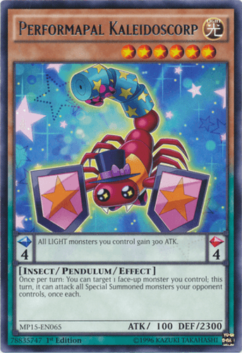 Performapal Kaleidoscorp - MP15-EN065 Rare 1st Edition