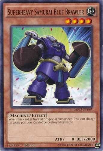 Superheavy Samurai Blue Brawler - MP15-EN067 Common 1st Edition