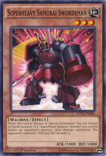 Superheavy Samurai Swordsman - MP15-EN068 Common 1st Edition