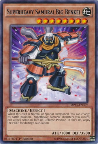 Superheavy Samurai Big Benkei - MP15-EN069 Rare 1st Edition