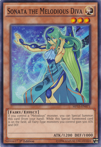 Sonata the Melodious Diva - MP15-EN071 Common 1st Edition