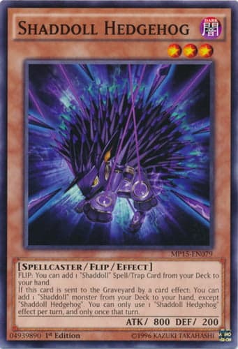Shaddoll Hedgehog - MP15-EN079 Common 1st Edition