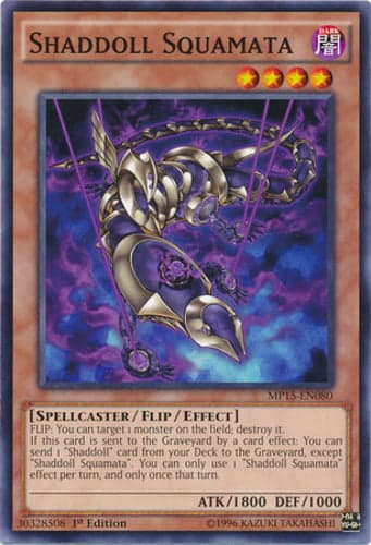 Shaddoll Squamata - MP15-EN080 Common 1st Edition