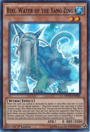 Bixi, Water of the Yang Zing - MP15-EN085 Super Rare 1st Edition