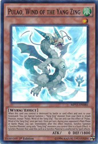 Pulao, Wind of the Yang Zing - MP15-EN086 Super Rare 1st Edition
