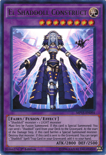El Shaddoll Construct - MP15-EN094 Ultra Rare 1st Edition