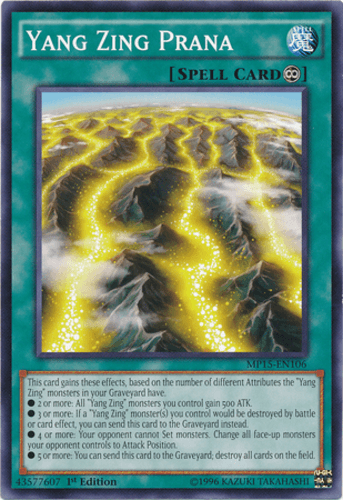 Yang Zing Prana - MP15-EN106 Common 1st Edition