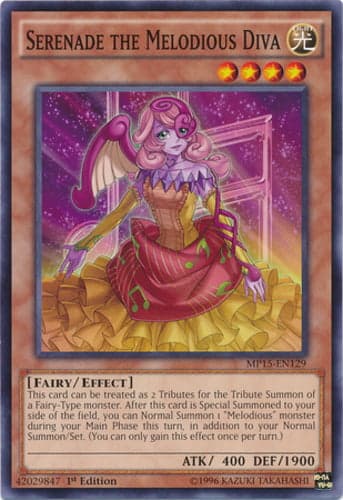 Serenade the Melodious Diva - MP15-EN129 Common 1st Edition