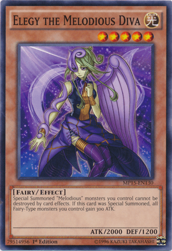 Elegy the Melodious Diva - MP15-EN130 Common 1st Edition