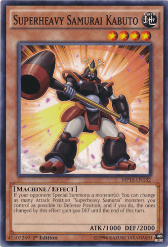 Superheavy Samurai Kabuto - MP15-EN132 Common 1st Edition