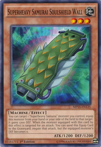 Superheavy Samurai Soulshield Wall - MP15-EN135 Common 1st Edition