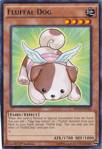 Fluffal Dog - MP15-EN140 Rare 1st Edition