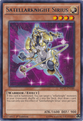 Satellarknight Sirius - MP15-EN146 Rare 1st Edition