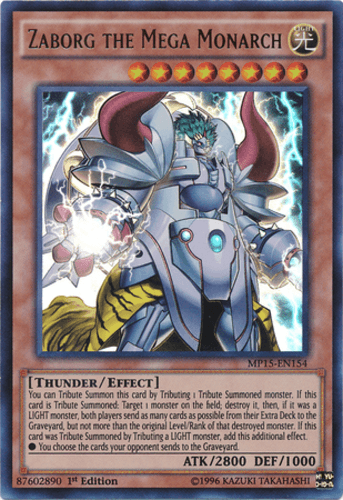 Zaborg the Mega Monarch - MP15-EN154 Ultra Rare 1st Edition