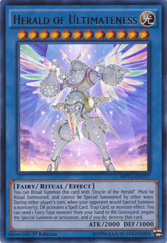 Herald of Ultimateness - MP15-EN157 Ultra Rare 1st Edition