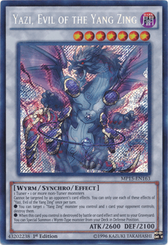 Yazi, Evil of the Yang Zing - MP15-EN163 Secret Rare 1st Edition
