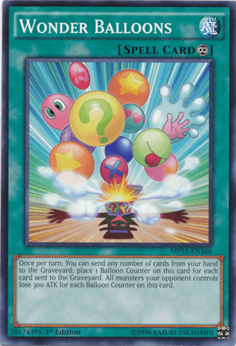 Wonder Balloons - MP15-EN166 Common 1st Edition