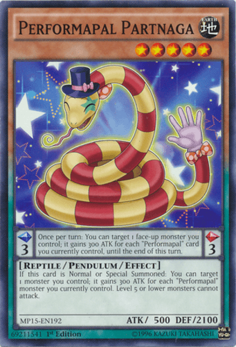 Performapal Partnaga - MP15-EN192 Common 1st Edition