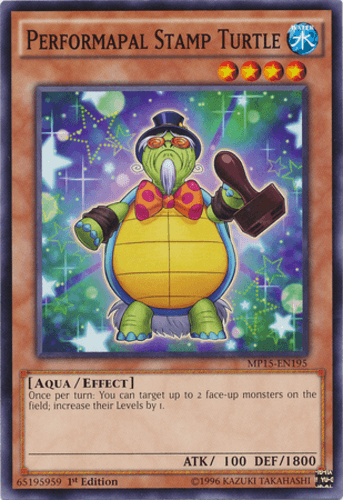 Performapal Stamp Turtle - MP15-EN195 Common 1st Edition