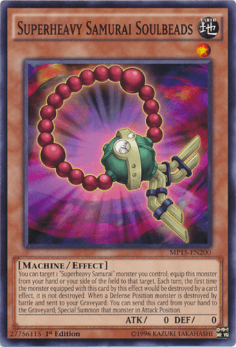 Superheavy Samurai Soulbeads - MP15-EN200 Common 1st Edition