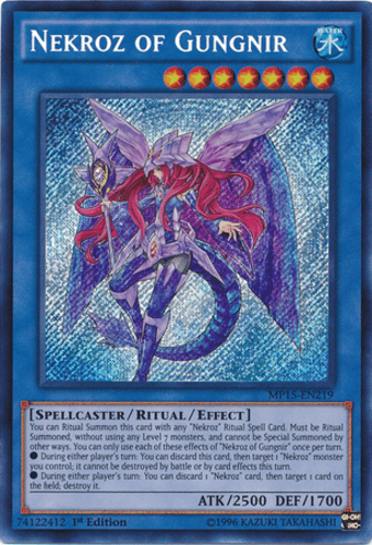 Nekroz of Gungnir - MP15-EN219 Secret Rare 1st Edition