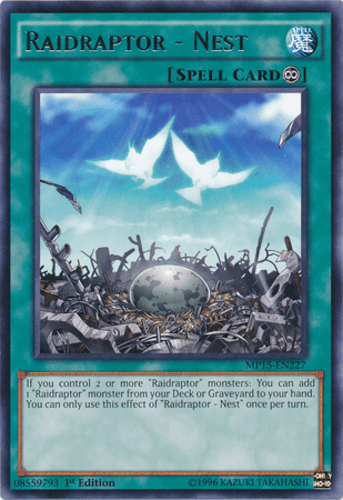 Raidraptor - Nest - MP15-EN227 Rare 1st Edition