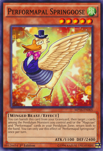 Performapal Springoose - MP16-EN005 Common 1st Edition