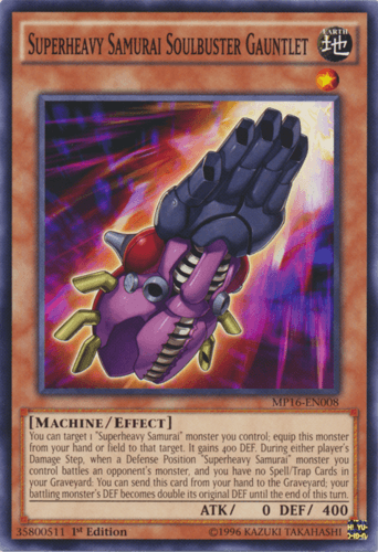 Superheavy Samurai Soulbuster Gauntlet - MP16-EN008 Common 1st Edition