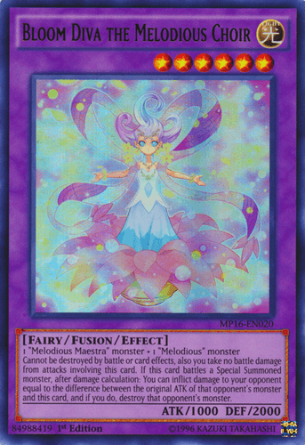 Bloom Diva the Melodious Choir - MP16-EN020 Ultra Rare Unlimited