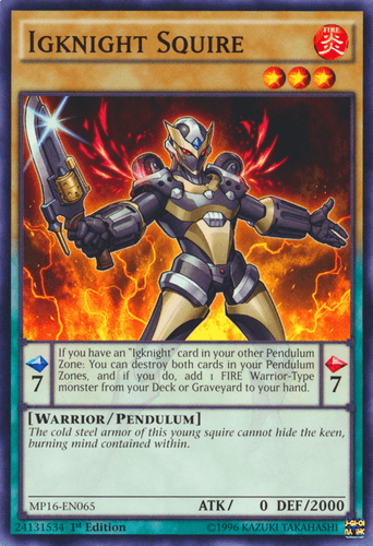 Igknight Squire - MP16-EN065 Common 1st Edition