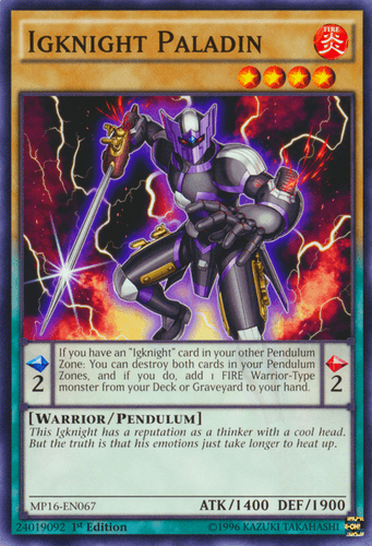 Igknight Paladin - MP16-EN067 Common Unlimited