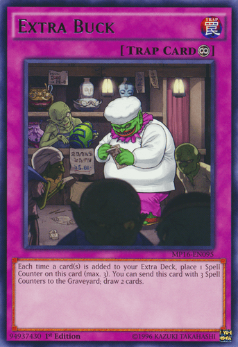 Extra Buck - MP16-EN095 Rare 1st Edition