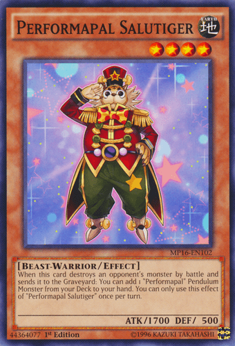 Performapal Salutiger - MP16-EN102 Common Unlimited