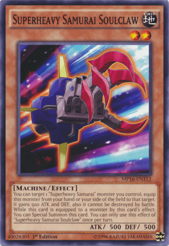 Superheavy Samurai Soulclaw - MP16-EN112 Common Unlimited