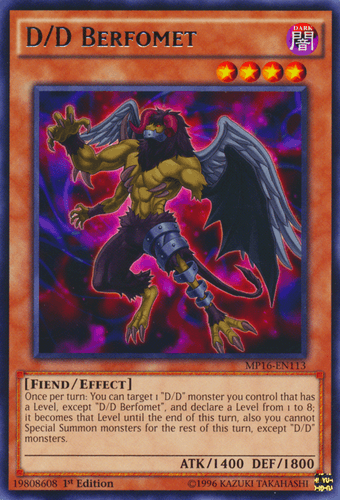 D/D Berfomet - MP16-EN113 Rare Unlimited