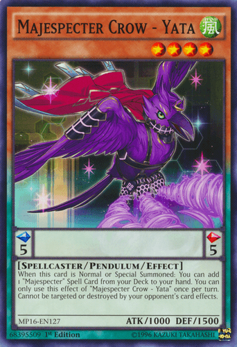 Majespecter Crow - Yata - MP16-EN127 Common 1st Edition