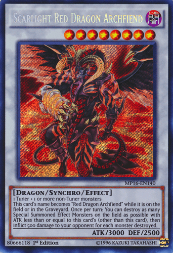 Scarlight Red Dragon Archfiend - MP16-EN140 Secret Rare 1st Edition