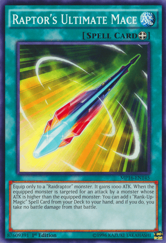 Raptor's Ultimate Mace - MP16-EN145 Common Unlimited