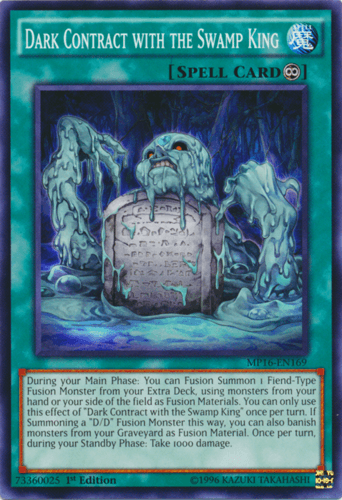 Dark Contract with the Swamp King - MP16-EN169 Common Unlimited