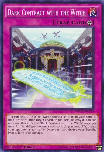 Dark Contract with the Witch - MP16-EN170 Common 1st Edition