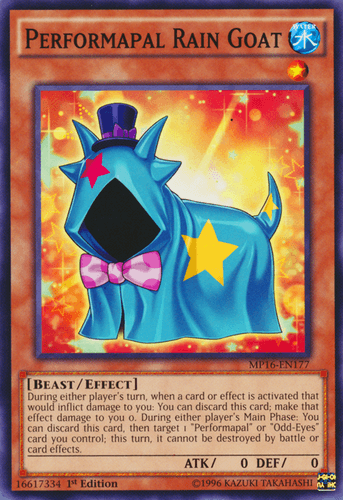 Performapal Rain Goat - MP16-EN177 Common 1st Edition