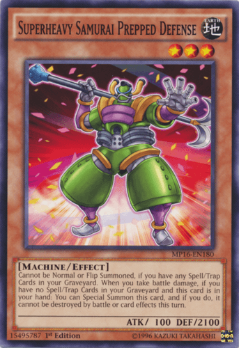 Superheavy Samurai Prepped Defense - MP16-EN180 Common Unlimited