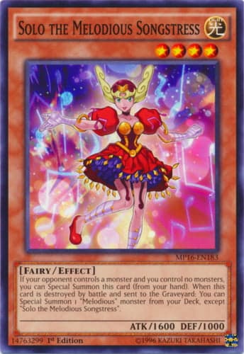 Solo the Melodious Songstress - MP16-EN183 Common Unlimited
