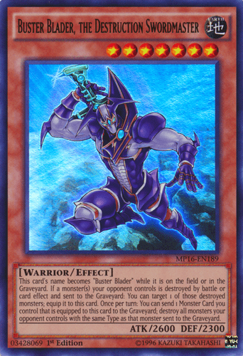 Buster Blader, the Destruction Swordmaster - MP16-EN189 Ultra Rare Unlimited