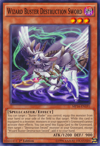 Wizard Buster Destruction Sword - MP16-EN191 Common Unlimited